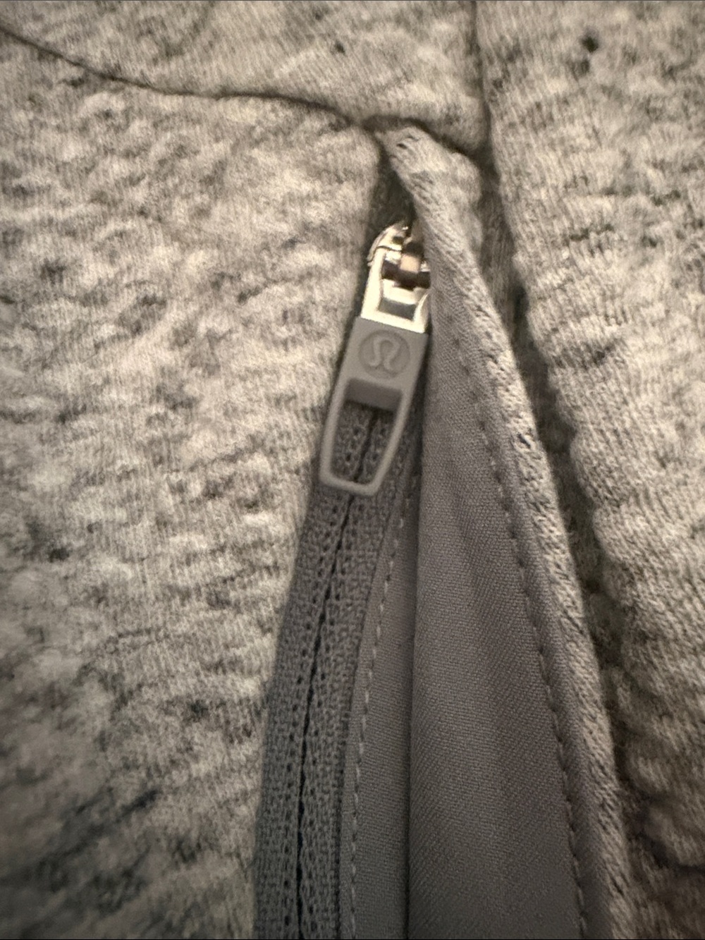 Women’s Lululemon Textired Hooded Pullover Sweatshirt - Light Gray - Picture 4 of 4